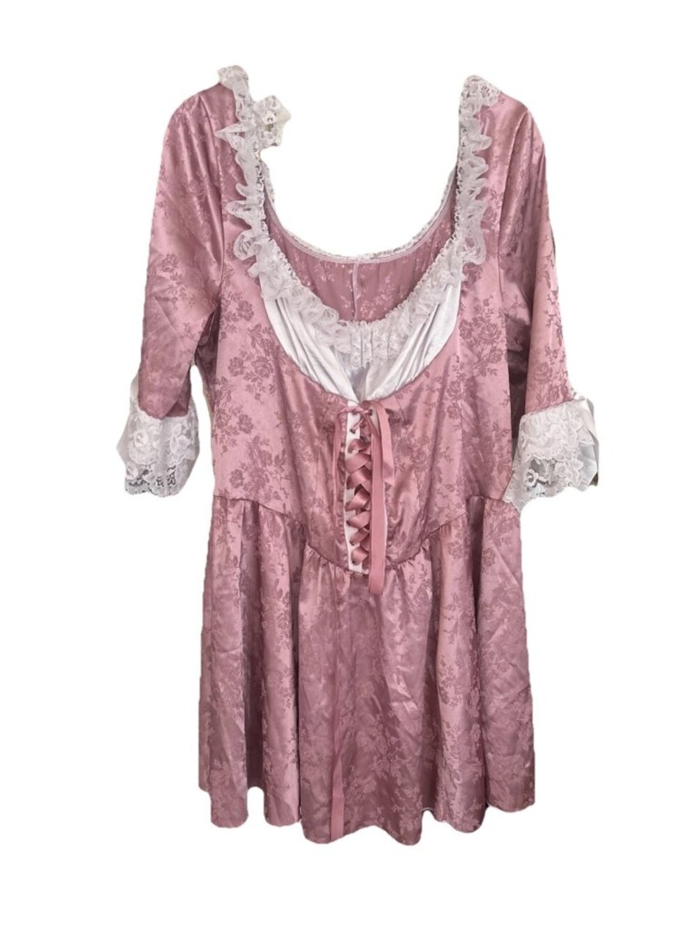 Antoinette French Cake Queen Corset Dress Women Halloween Hips Curves 3/4X lace